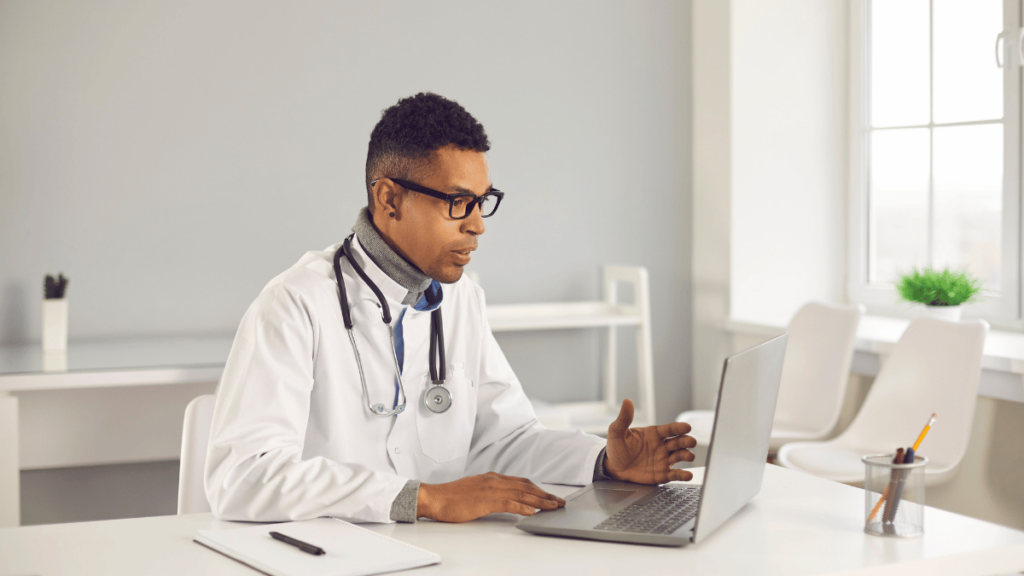 QuickMD Doctor speaking to patient