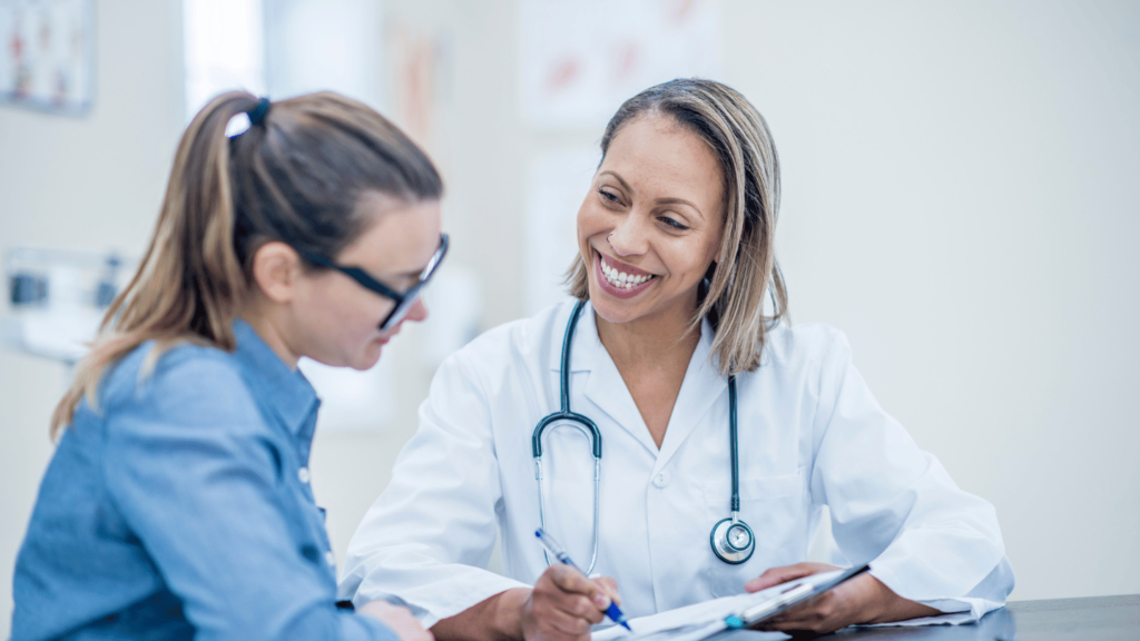 Doctor providing supportive Suboxone treatment guidance to a patient recovering from fentanyl addiction, highlighting compassionate care in opioid recovery
