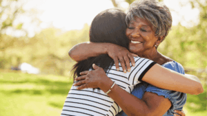 Family hugging after successful Suboxone treatment