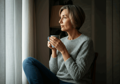 woman thinking about menopause
