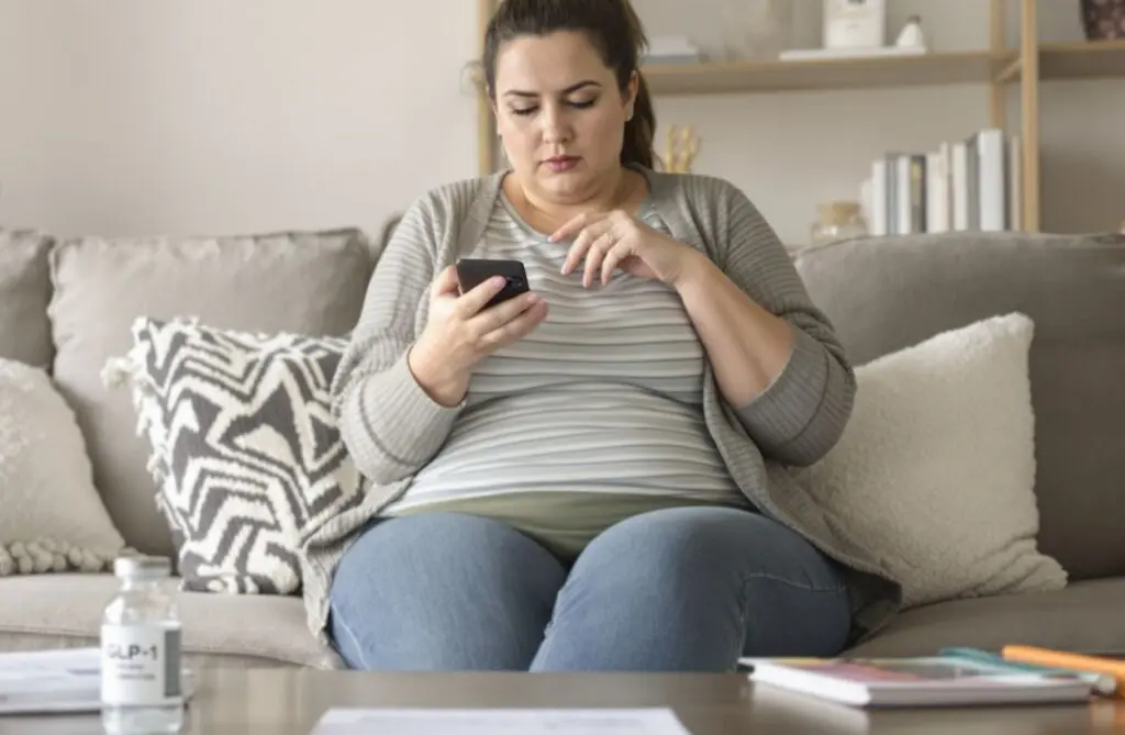 woman researching ozempic side effects