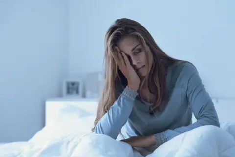 woman frustrated from perimenopause symptoms