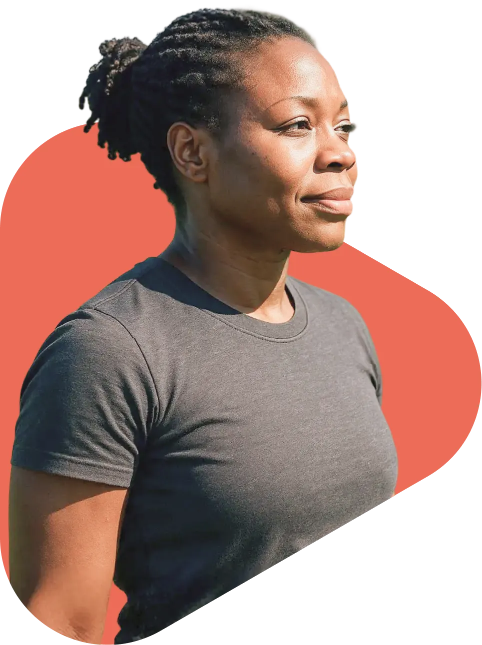 Confident woman experiencing improved quality of life after menopause hormone therapy treatment