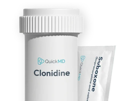 QuickMD Clonidine and Suboxone packets used in opioid addiction treatment