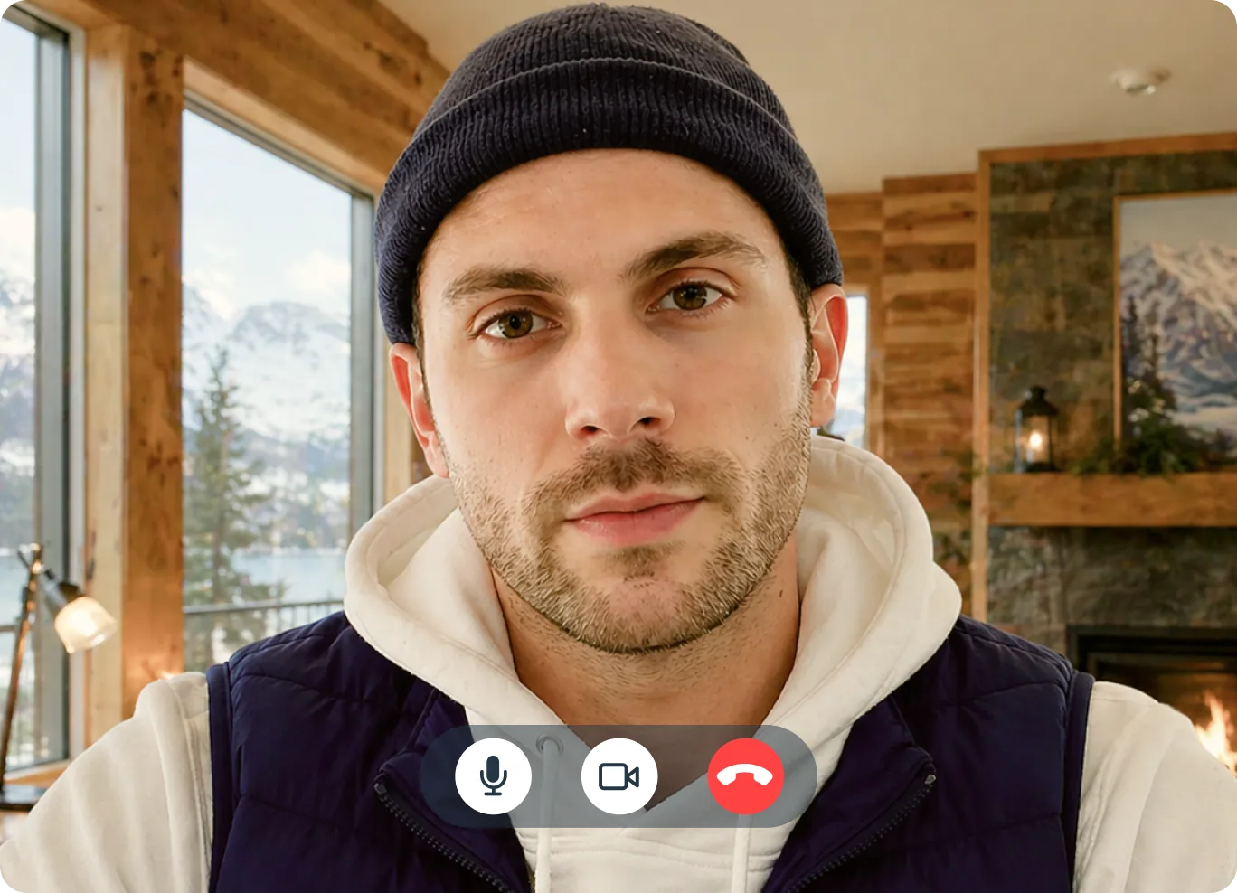 Person speaking with a clinician by telehealth in Alaska