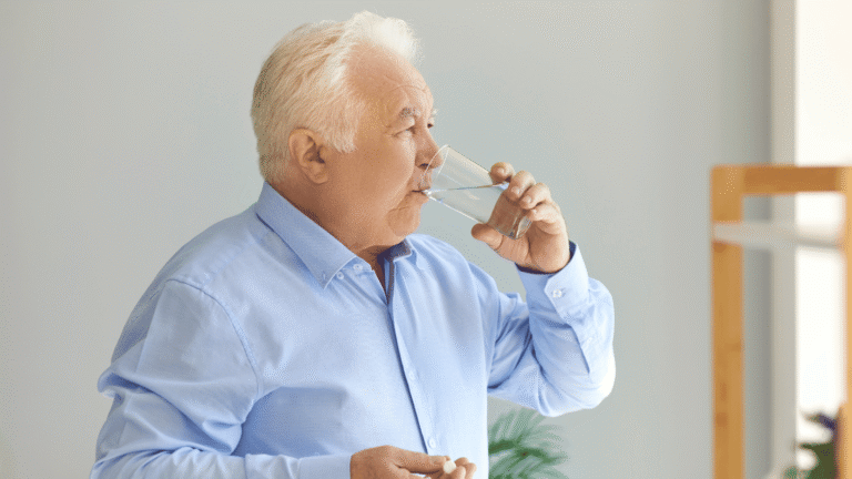 Man taking Digoxin for heart trouble