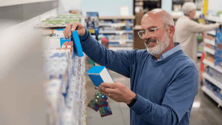 Man comparing semaglutide vs. Ozempic prices