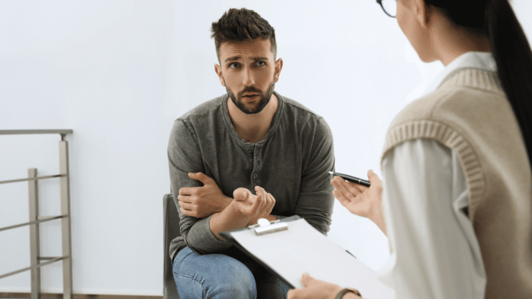 Man talking about Suboxone for opioid use disorder recovery