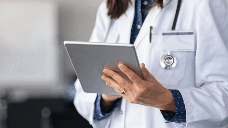 QuickMD Doctor with a tablet
