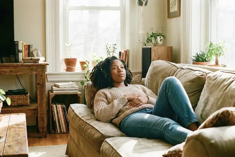 girl-laying-on-couch-listening-to-music