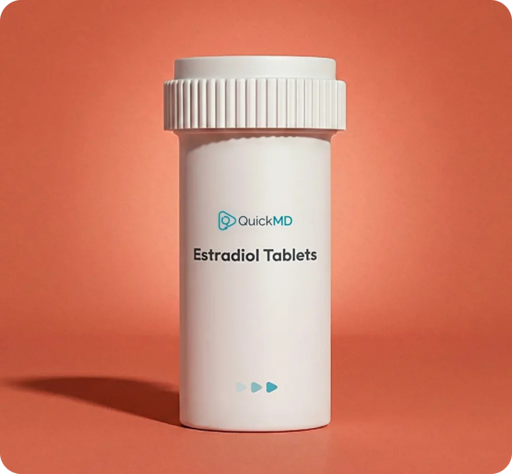 QuickMD Estradiol tablets mobile medication prescription