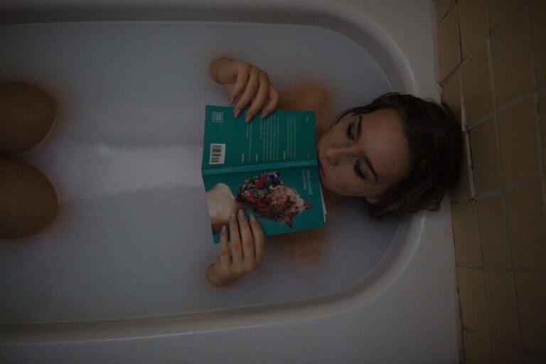 Woman in tub with Vaginal Yeast Infections