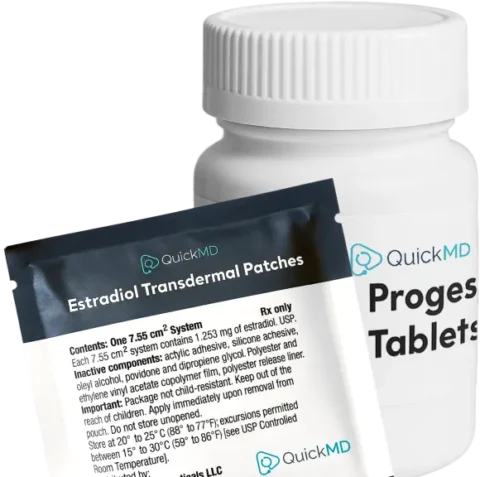 QuickMD menopause hormone therapy medication