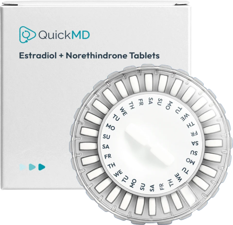QuickMD Estradiol and norethindrone prescription for Menopause Hormone Therapy
