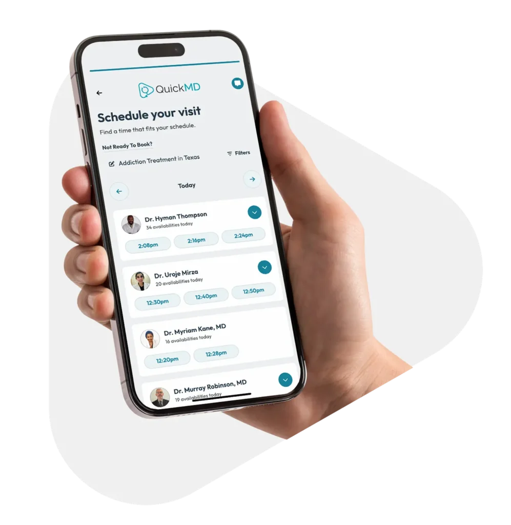 QuickMD app schedule a visit with a preferred doctor
